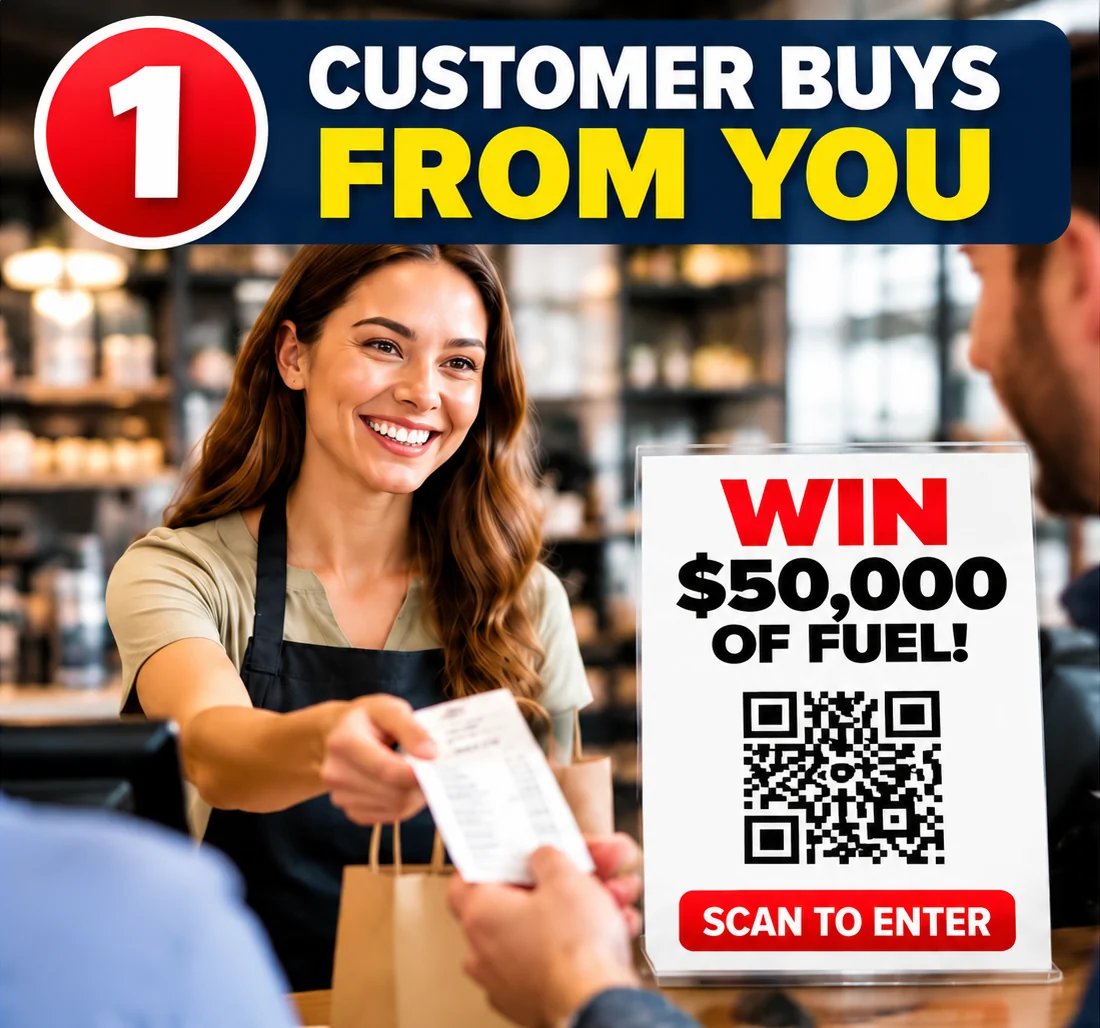 Step 1: Customer buys from you